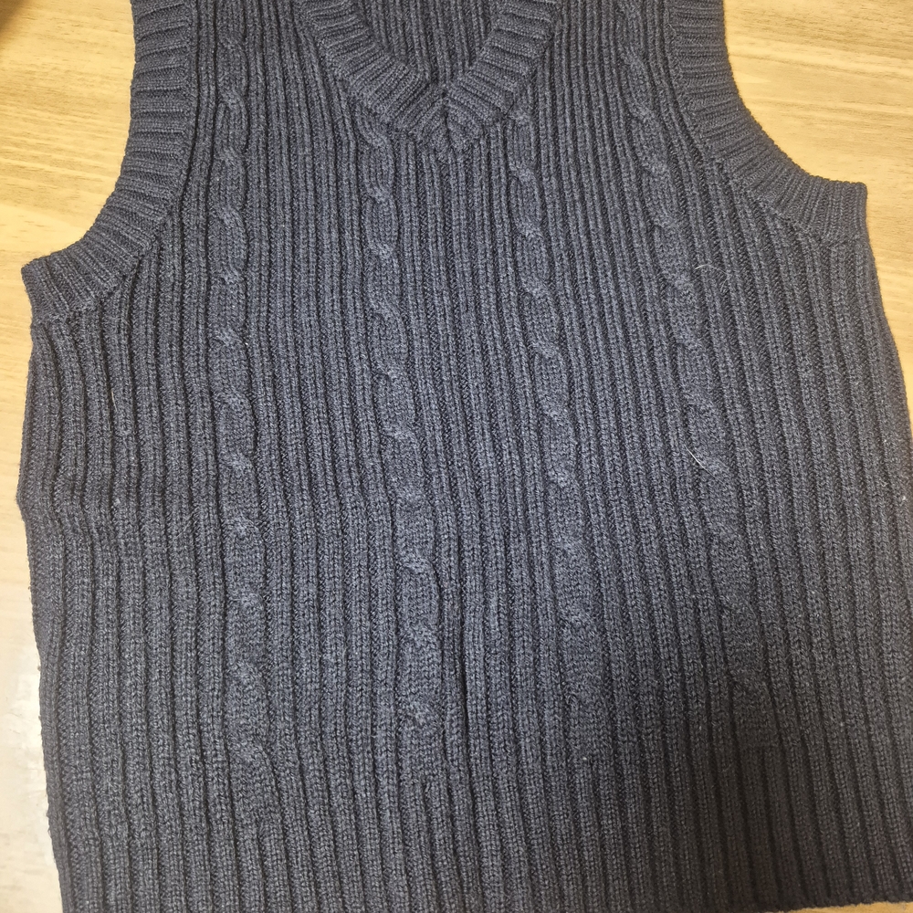 U.S. Polo Assn. Kids Charcoal V-Neck Sweater Vest